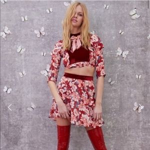 For Love and Lemons Blossom set NWT Size S